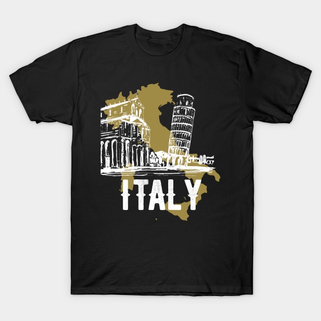 Italy T-Shirt by Hloosh